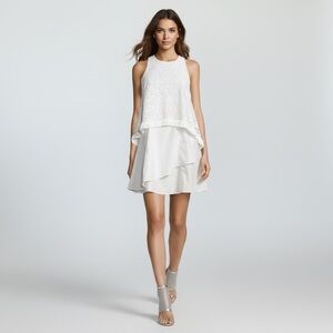 Elegant Derek Lam 10 Crosby White Layered Dress